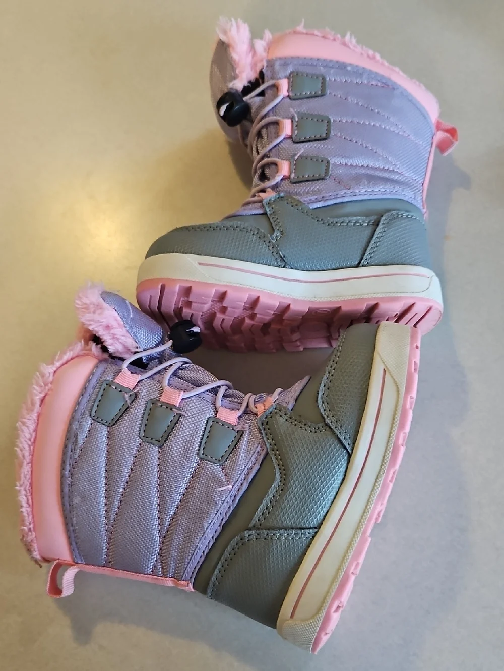 Pink And Purple Snowboots